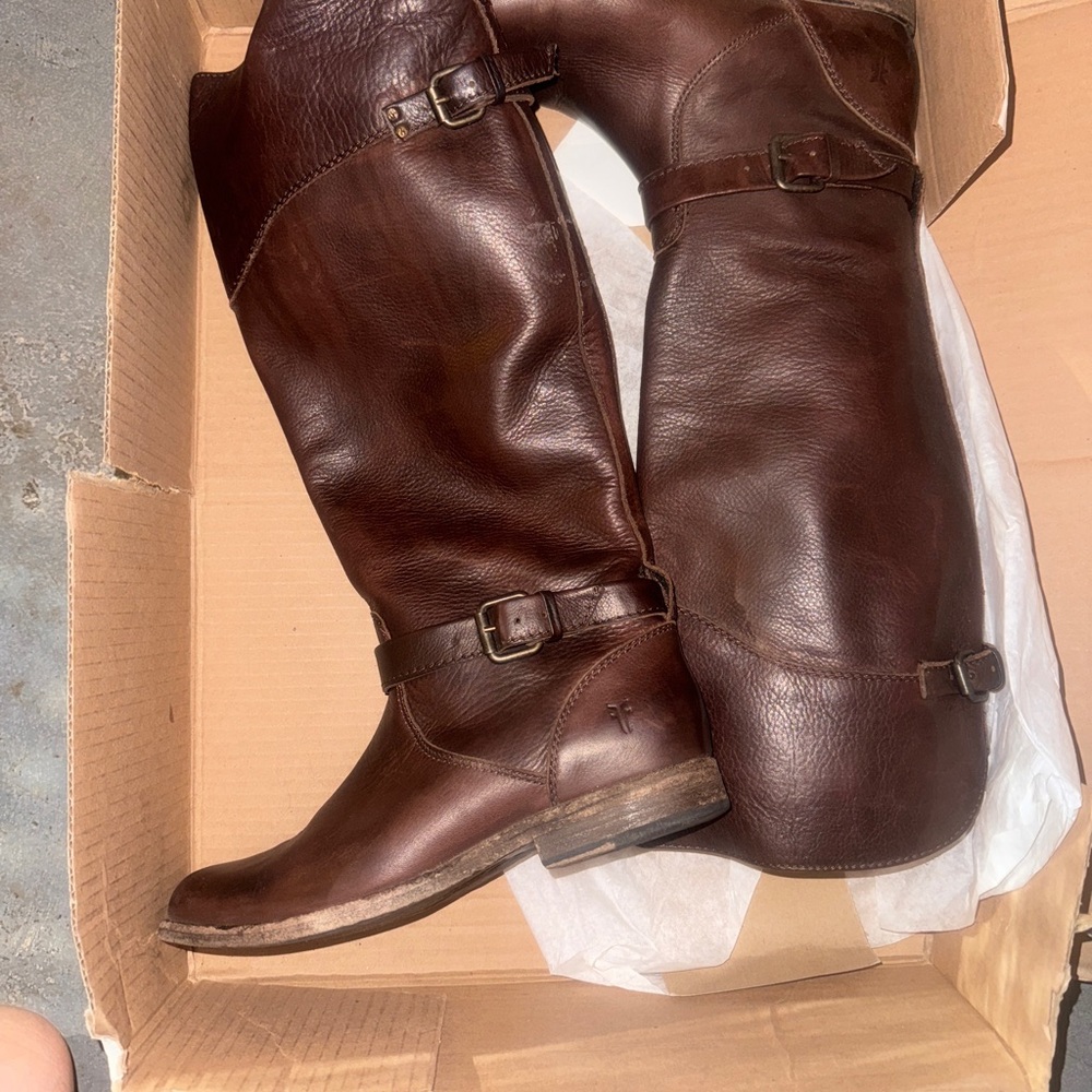 Frye Phillip Leather Riding Boots - Picture 4 of 7